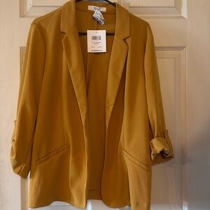 NWT 89th & Madison Blazer Gold Dust Women's Size L